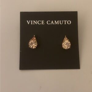 Vince Camuto Sparkling Gold Teardrop Earrings